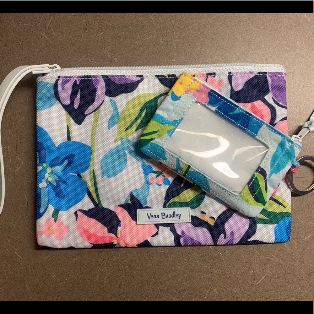 Vera Bradley zipper pouch and ID holder. New